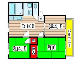 サンライズ陽明山の物件間取画像